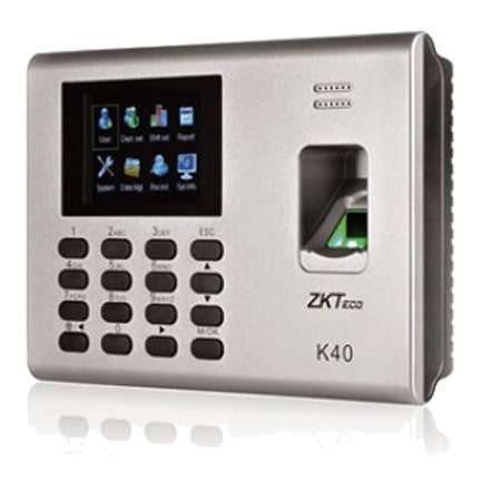 Zkteco K40 Fingerprint Time Attendance and Access Control Terminal with Adapter