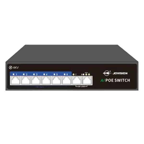 Jovision JVS-S08-6P-65W 6Port AI PoE Switch