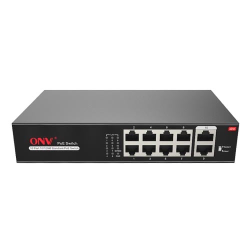 ONV-H1108PLS 10-Port PoE Switch 10m/250m Transmission