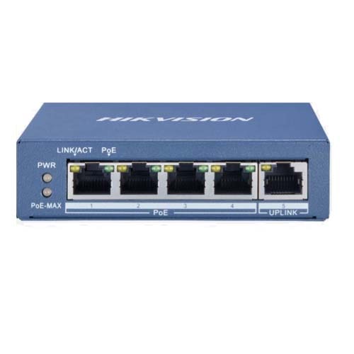 Hikvision DS-3E0505P-E/M 4 Port POE Switch Gigabit