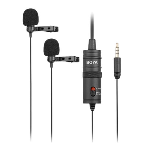 Boya BY-M1DM Dual Omni Directional Lavalier Mic