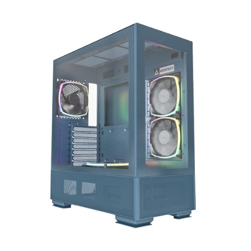 Montech Sky Two Morocco Blue Mid Tower ATX Gaming Desktop Casing