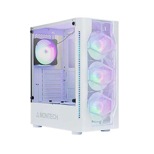 Montech X1 MESH White ATX Mid Tower Gaming Desktop Casing