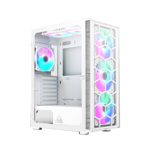 Montech X3 Glass White RGB Lighting ATX Mid Tower Gaming Casing
