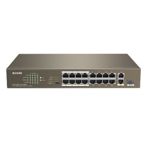 Tenda TEF1118P 16 Port Rackmount PoE Switch