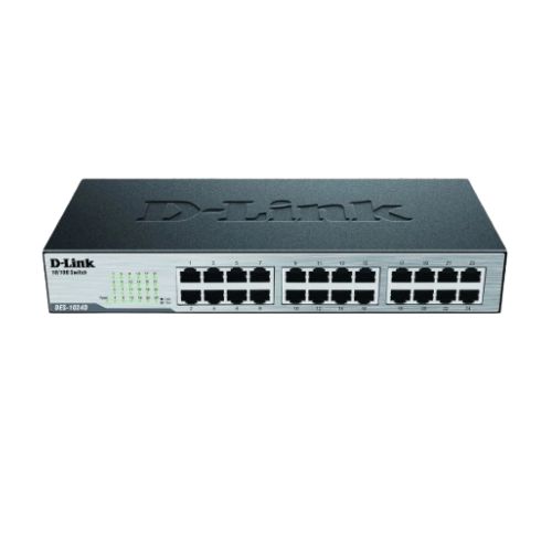 D-Link DES-1024D 24-Ports Fast Ethernet Unmanaged Rack Mount Switch