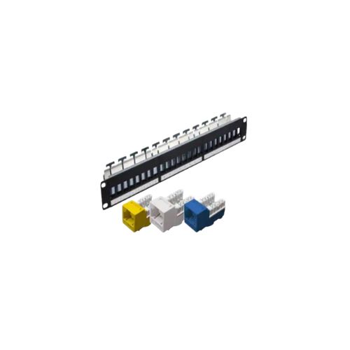 SafeNet 10-1240BK 24-Port Shielded Patch Panel with Modular