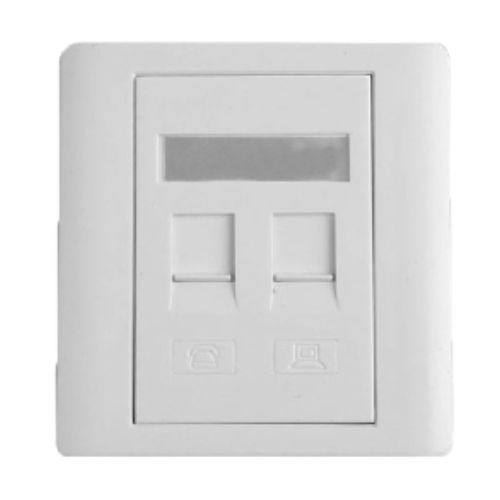 SafeNet 2-Port 17-2020WT-C Face Plate
