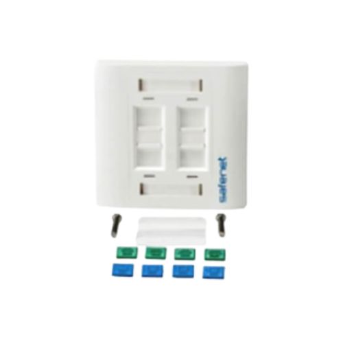 SafeNet 4-Port Face Plate | 17-2040WT-P