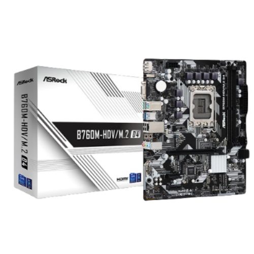 ASRock B760M-HDV/M 2 D4 Micro ATX Motherboard