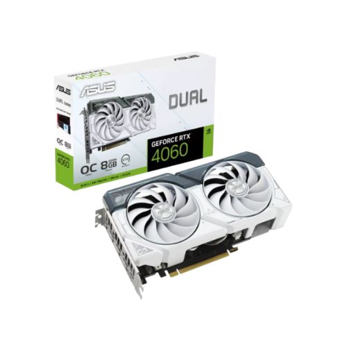 Asus Dual GeForce RTX 4060 White OC Edition 8GB GDDR6 Graphics Card