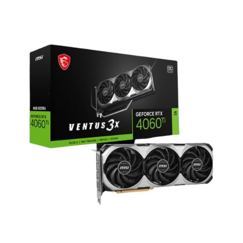 MSI GeForce RTX 4060 Ti VENTUS 3X E 8G OC 8GB GDDR6 Graphics Card