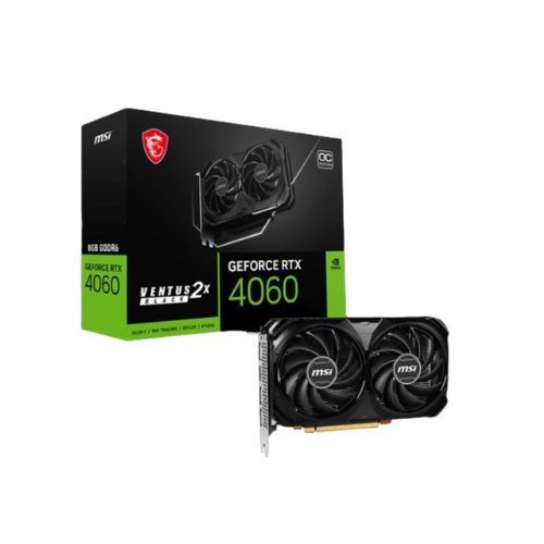 MSI GeForce RTX 4060 VENTUS 2X BLACK 8G OC 8GB GDDR6 Graphics Card