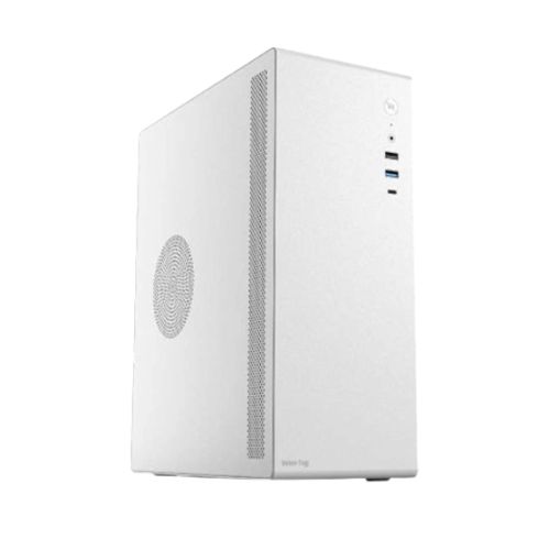 Value Top V100CW Mid Tower Micro-ATX White Desktop Casing with Standard PSU