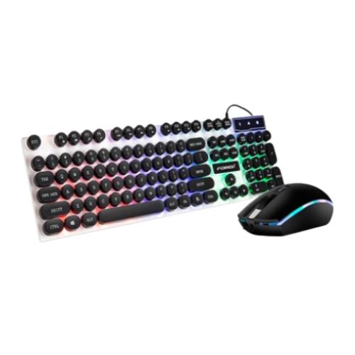 Forev FV-Q90 Wired Glow Gaming Keyboard And Mouse