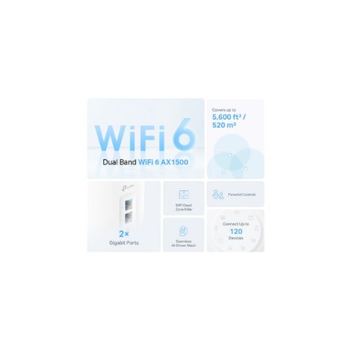 TP-Link Deco X10 AX1500 Dual Band Mesh Router (1 Pack)