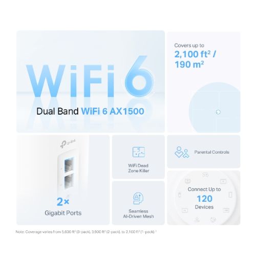 TP-Link Deco X10 AX1500 Dual-Band Mesh Router (2 Pack)