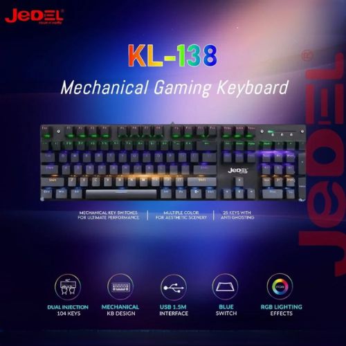 Jedel KL-138 RGB Mechanical Keyboard