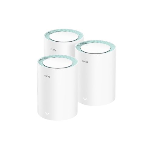 Cudy M1300 AC1200 Dual Band Whole Home Wi-Fi Mesh Gigabit Router (3-Pack)