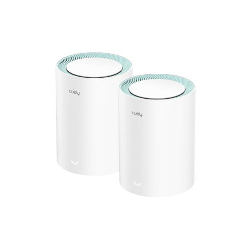 Cudy M1300 AC1200 Dual Band Whole Home Wi-Fi Mesh Gigabit Router (2-Pack)