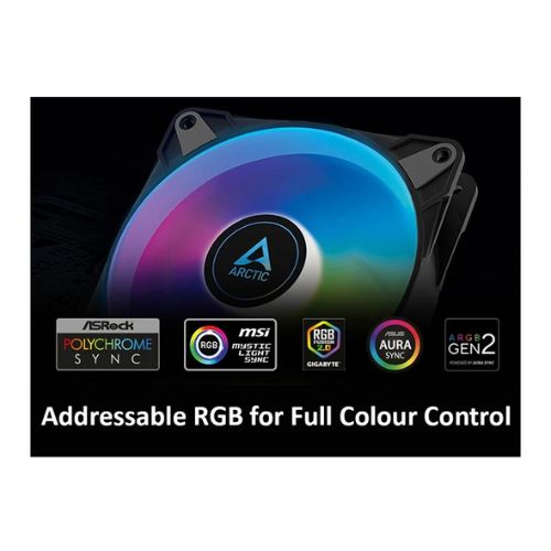 Arctic P12 PWM PST ARGB 120mm 3 in 1 Casing Fan