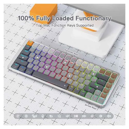 Redragon AZURE K652 84 Key RGB Mechanical Gaming Keyboard