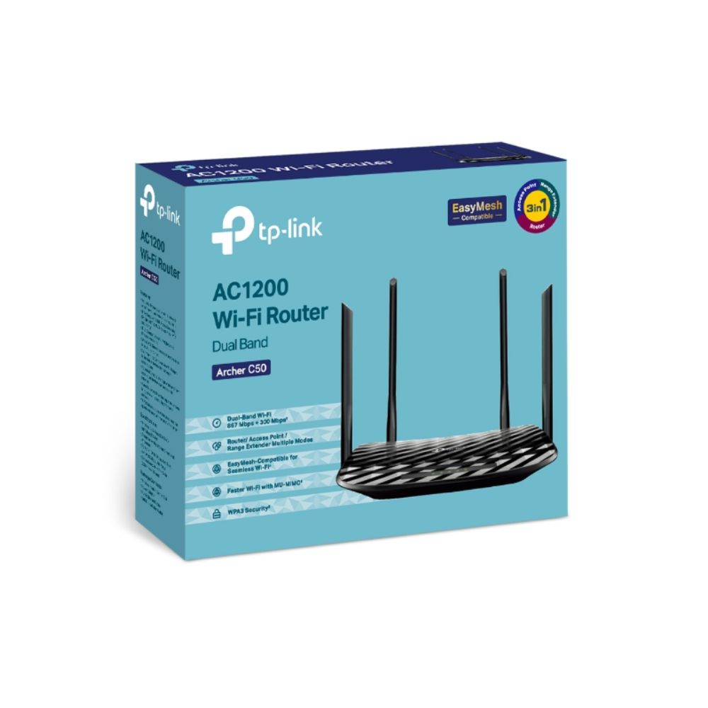TP-Link Archer C50 AC1200 Dual Band Wi-Fi Router