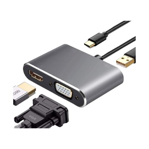 Type C USB 4 in 1 4k Audio Video Converter