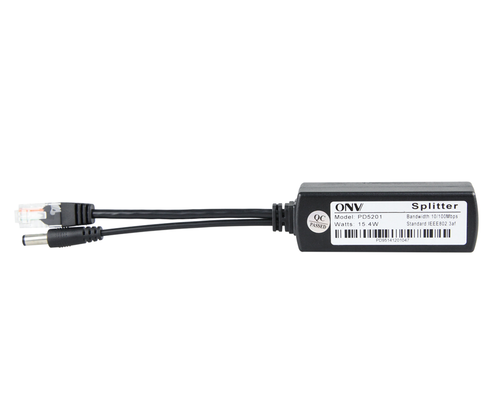 ONV PD5202-at 10 to 100 Mbps PD PoE Splitter Cable